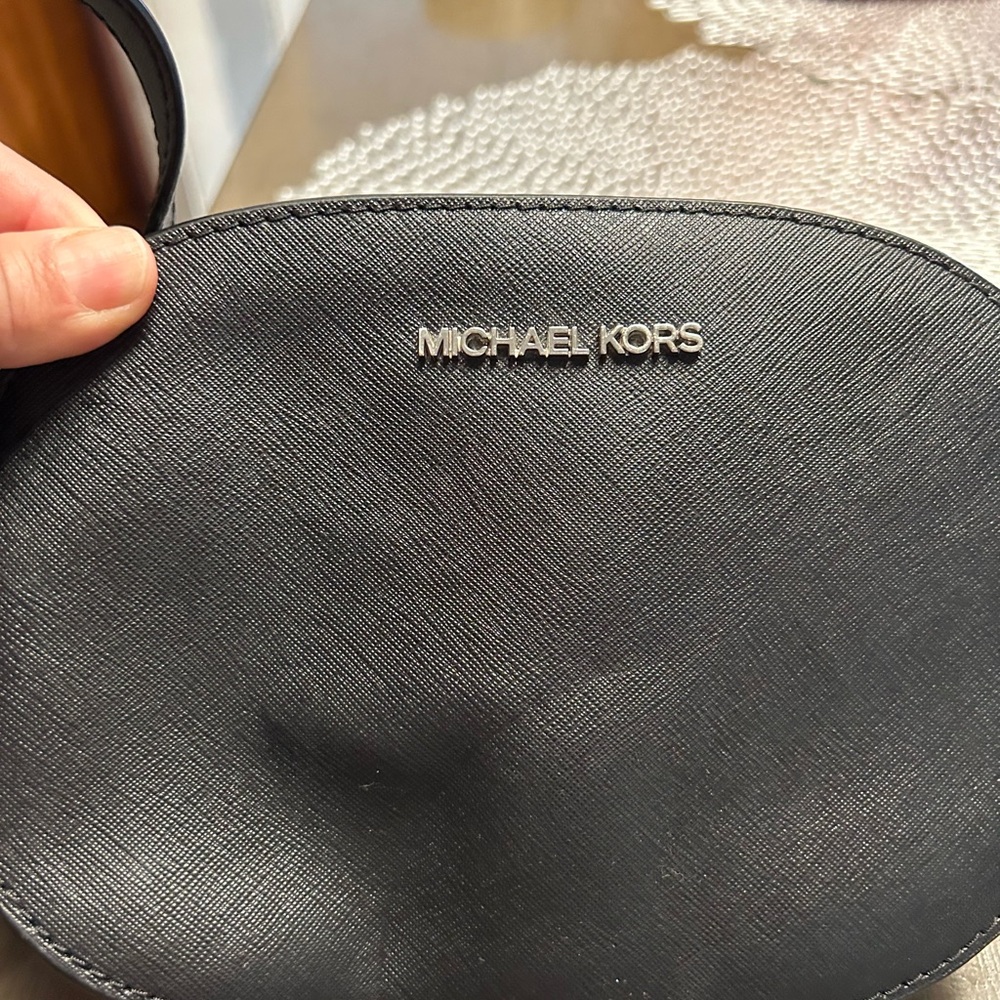 Michael Kors Black Leather Shoulder Bag